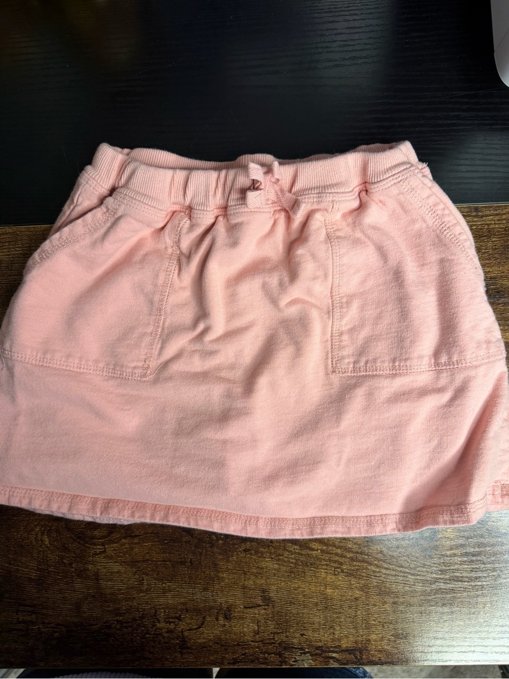 BearPaw Light Peach Drawstring Knit Skirt